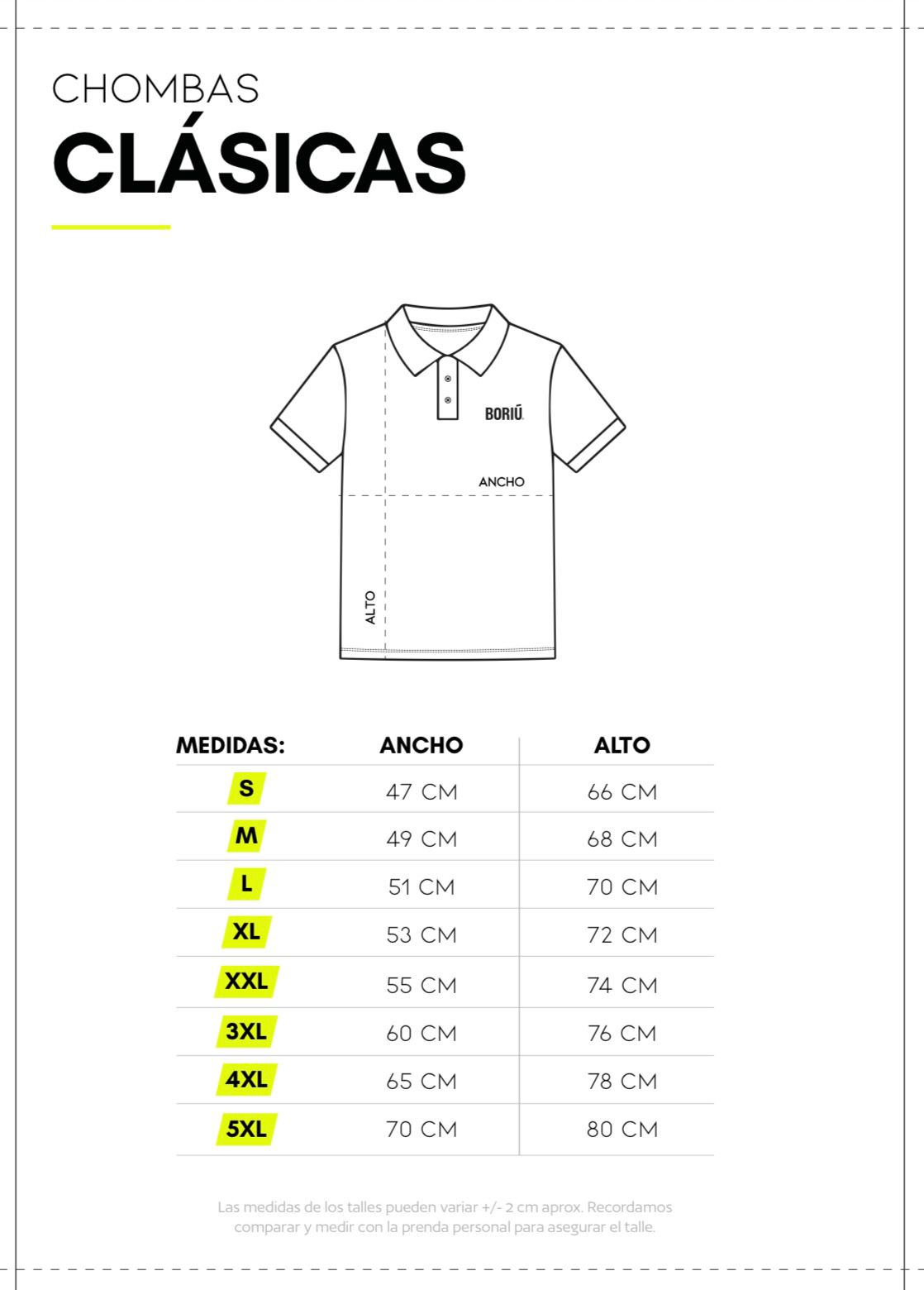 GUÍA DE TALLES:
